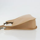 GUCCI Shoulder Bag Leather Beige Silver 001 3767 Auth 190715-4