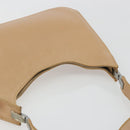 GUCCI Shoulder Bag Leather Beige Silver 001 3767 Auth 190715-6