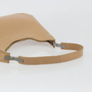 GUCCI Shoulder Bag Leather Beige Silver 001 3767 Auth 190715-7