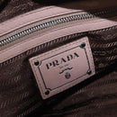 PRADA Gathered Hand Bag Leather 2way Pink Silver Auth 190719V-23