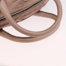 PRADA Gathered Hand Bag Leather 2way Pink Silver Auth 190719V-7