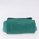 LOEWE Shoulder Bag Leather Green Gold Auth 190720A-6