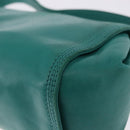 LOEWE Shoulder Bag Leather Green Gold Auth 190720A-17