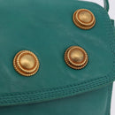 LOEWE Shoulder Bag Leather Green Gold Auth 190720A-19