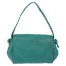 LOEWE Shoulder Bag Leather Green Gold Auth 190720A-2