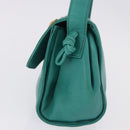 LOEWE Shoulder Bag Leather Green Gold Auth 190720A-4