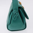 LOEWE Shoulder Bag Leather Green Gold Auth 190720A-5