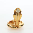 CHANEL COCO Mark Earring Metal Gold Tone CC Auth 190722M-11