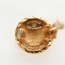 CHANEL COCO Mark Earring Metal Gold Tone CC Auth 190722M-13