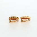 CHANEL COCO Mark Earring Metal Gold Tone CC Auth 190722M-5