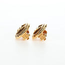 CHANEL COCO Mark Earring Metal Gold Tone CC Auth 190722M-7