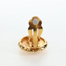 CHANEL COCO Mark Earring Metal Gold Tone CC Auth 190722M-8