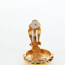 CHANEL COCO Mark Earring Metal Gold Tone CC Auth 190722M-9