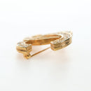 CHANEL COCO Mark Brooch Metal Gold Tone CC Auth 190723M-15