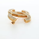 CHANEL COCO Mark Brooch Metal Gold Tone CC Auth 190723M-16