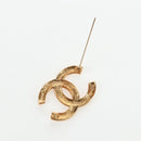 CHANEL COCO Mark Brooch Metal Gold Tone CC Auth 190723M-17