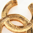 CHANEL COCO Mark Brooch Metal Gold Tone CC Auth 190723M-12