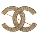 CHANEL COCO Mark Brooch Metal Gold Tone CC Auth 190723M-2