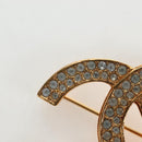 CHANEL COCO Mark Brooch Metal Gold Tone CC Auth 190723M-3