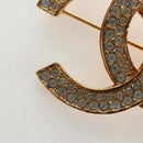 CHANEL COCO Mark Brooch Metal Gold Tone CC Auth 190723M-5