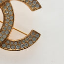 CHANEL COCO Mark Brooch Metal Gold Tone CC Auth 190723M-6
