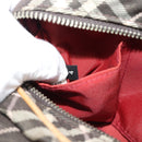 BURBERRY Nova Check Shoulder Bag Brown Silver Auth 190741-22