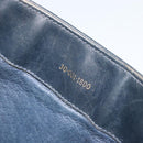 GUCCI GG Supreme Shoulder Bag PVC Leather Navy Gold Auth 190743-21