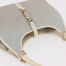 GUCCI GG Canvas Jackie Hand Bag Light Blue Gold 002 5068 Auth 190748-7