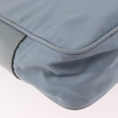 PRADA Shoulder Bag Nylon Light Blue Silver Auth 190750-12