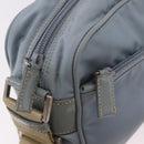 PRADA Shoulder Bag Nylon Light Blue Silver Auth 190750-14