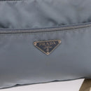 PRADA Shoulder Bag Nylon Light Blue Silver Auth 190750-15