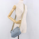PRADA Shoulder Bag Nylon Light Blue Silver Auth 190750-26