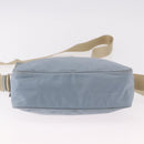 PRADA Shoulder Bag Nylon Light Blue Silver Auth 190750-9