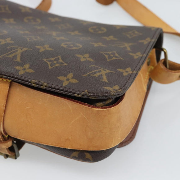 LOUIS VUITTON Monogram Cartouchiere MM Shoulder Bag M51253 LV Auth 190752