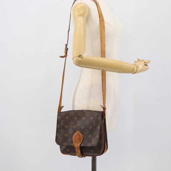 LOUIS VUITTON Monogram Cartouchiere MM Shoulder Bag M51253 LV Auth 190752