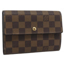 LOUIS VUITTON Damier Ebene Porte Tresor Etui Papie Wallet N61202 LV Auth 190753A-1