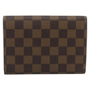 LOUIS VUITTON Damier Ebene Porte Tresor Etui Papie Wallet N61202 LV Auth 190753A-2