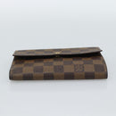 LOUIS VUITTON Damier Ebene Porte Tresor Etui Papie Wallet N61202 LV Auth 190753A-6