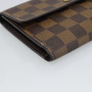 LOUIS VUITTON Damier Ebene Porte Tresor Etui Papie Wallet N61202 LV Auth 190753A-14