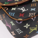 LOUIS VUITTON Monogram Multicolor Sologne Shoulder Bag Black M92639 Auth 190754-15