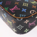 LOUIS VUITTON Monogram Multicolor Sologne Shoulder Bag Black M92639 Auth 190754-18