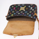 LOUIS VUITTON Monogram Multicolor Sologne Shoulder Bag Black M92639 Auth 190754-10
