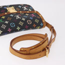 LOUIS VUITTON Monogram Multicolor Sologne Shoulder Bag Black M92639 Auth 190754-8