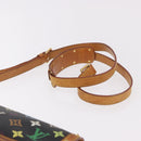 LOUIS VUITTON Monogram Multicolor Sologne Shoulder Bag Black M92639 Auth 190754-14