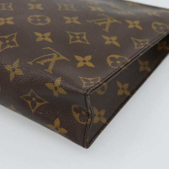 LOUIS VUITTON Monogram Poche Toilette 26 Pouch M47542 LV Auth 190759
