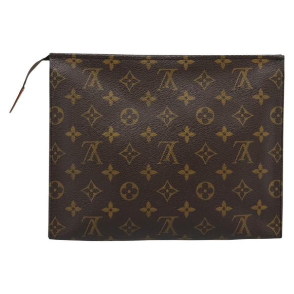 LOUIS VUITTON Monogram Poche Toilette 26 Pouch M47542 LV Auth 190759