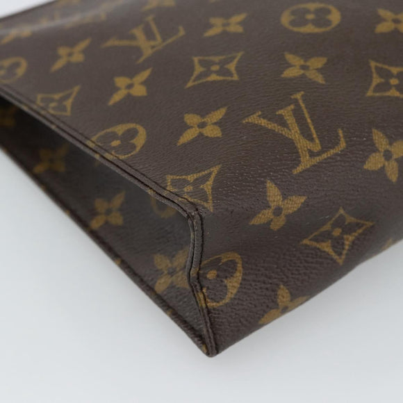 LOUIS VUITTON Monogram Poche Toilette 26 Pouch M47542 LV Auth 190759
