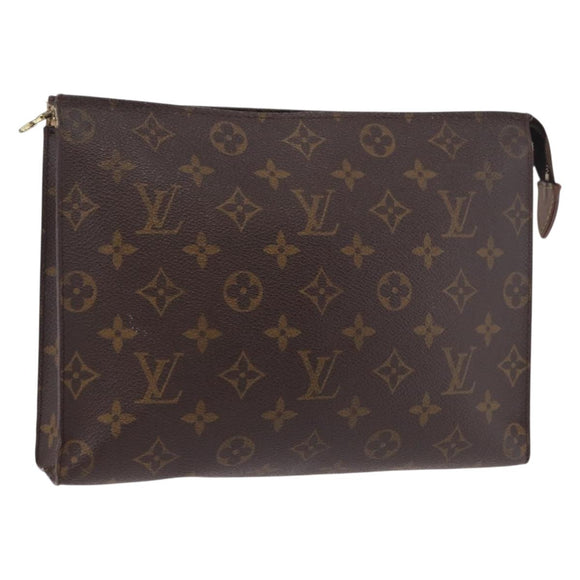 LOUIS VUITTON Monogram Poche Toilette 26 Pouch M47542 LV Auth 190761