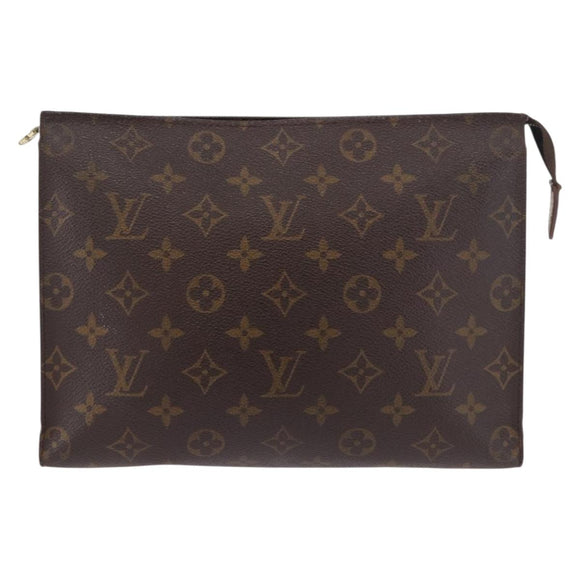 LOUIS VUITTON Monogram Poche Toilette 26 Pouch M47542 LV Auth 190761