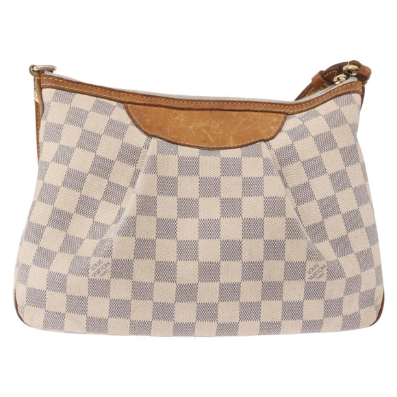 LOUIS VUITTON Damier Azur Siracusa PM Shoulder Bag N41113 LV Auth 190763